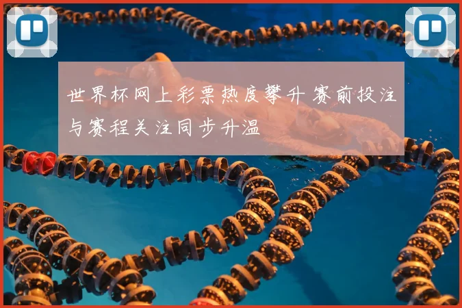世界杯网上彩票热度攀升 赛前投注与赛程关注同步升温
